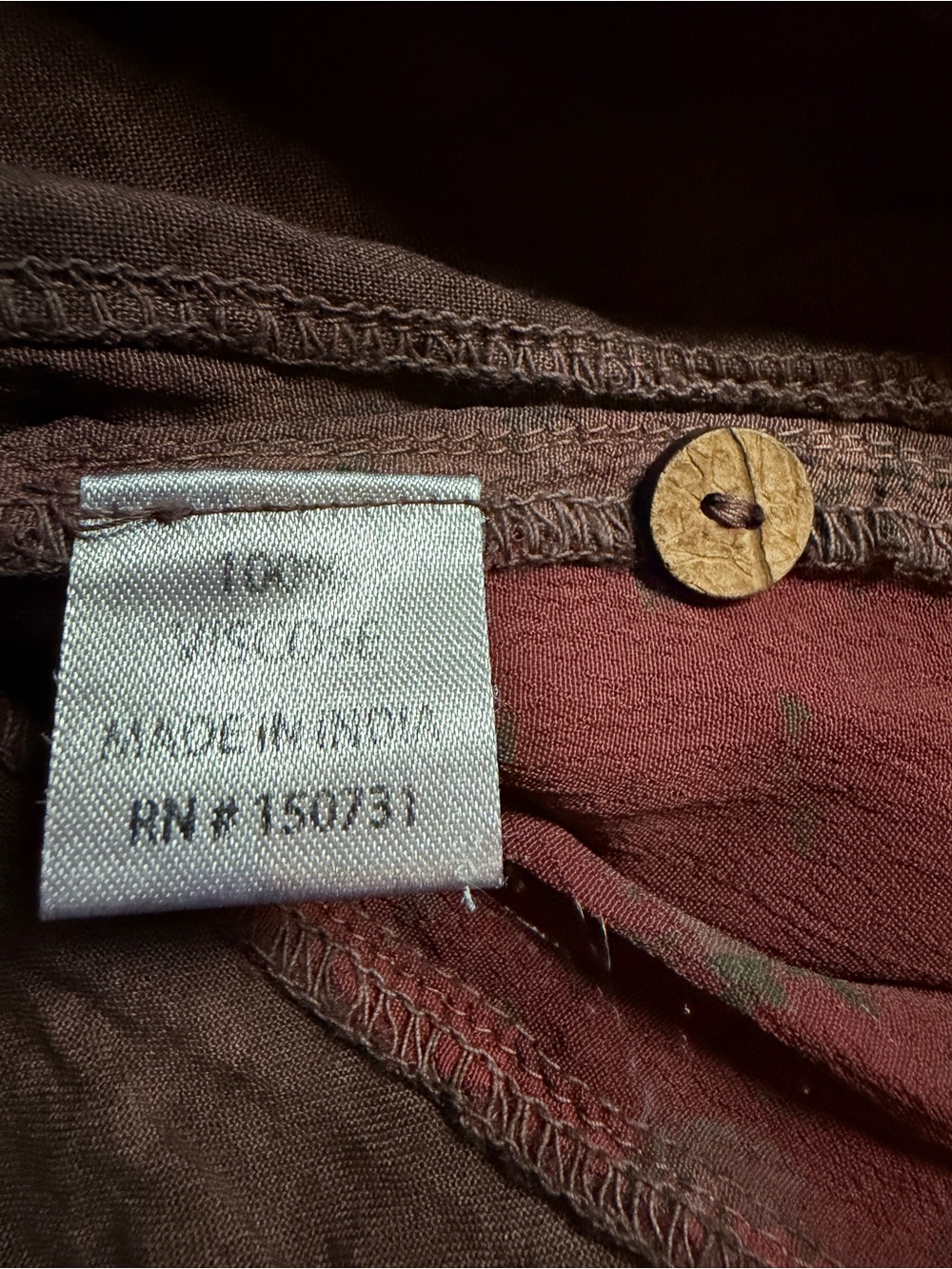 Young Threads Burgundy Velvet Embroidered Patchwork Tunic - Picture 10 of 10